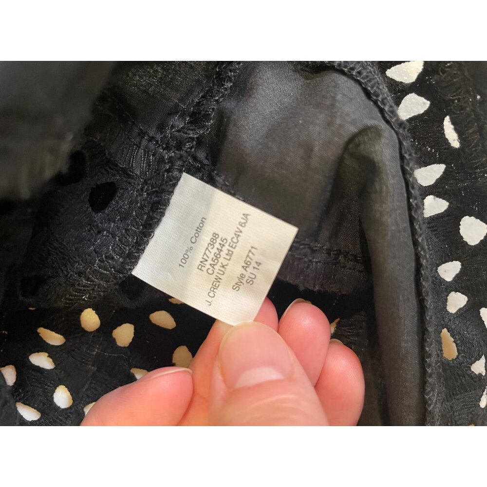 Madewell Womens Eyelet Top Size S Sheer Romantic Dainty Capsule Parisian Sleek - Picture 10 of 12